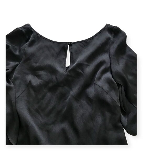 New with tag, Milly Papillion black silk blend dress, size 10 - Picture 6 of 11